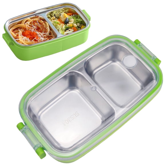 USUERY Stainless Steel Leak Proof Meal Box With Compartments For Work Picnic Portable Lunch Container