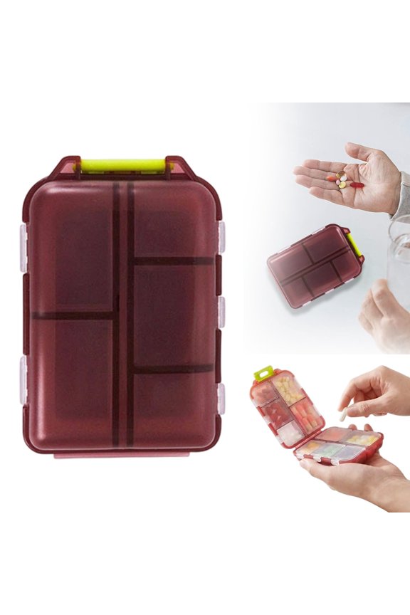 Portable Double Layer Detachable Travel Organizer PP Container with Lid Compartments for Daily Use and Travel