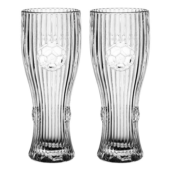 USUERY Trophy Shaped Beer Glass Mug Drinking Cup For Viewing Parties Football Novelty Glass For Fans Home Bar