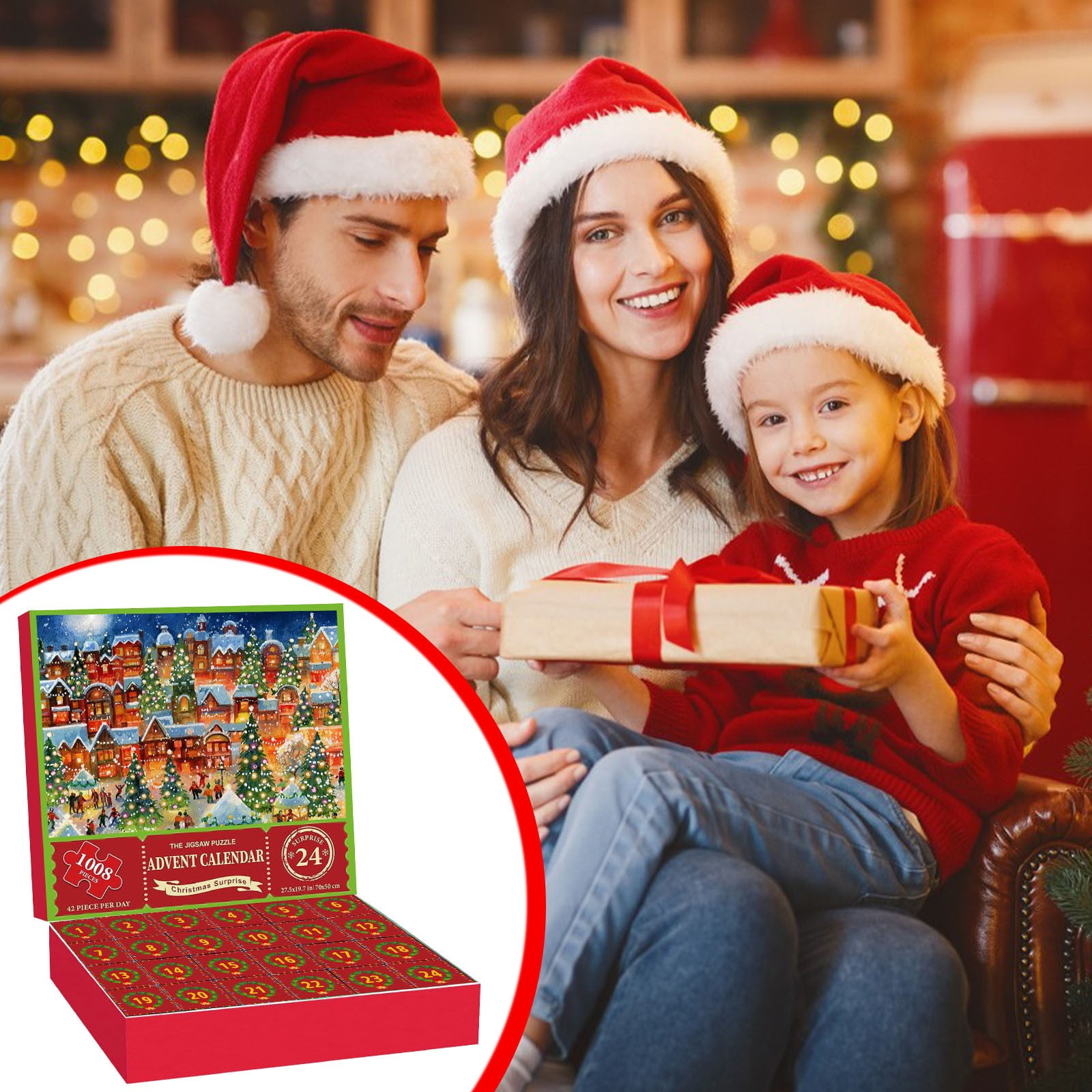 USUPDD 2025 Desk Calendar Christmas Vacation Advent Calendar 2024 2023 Christmas Advent Calendar