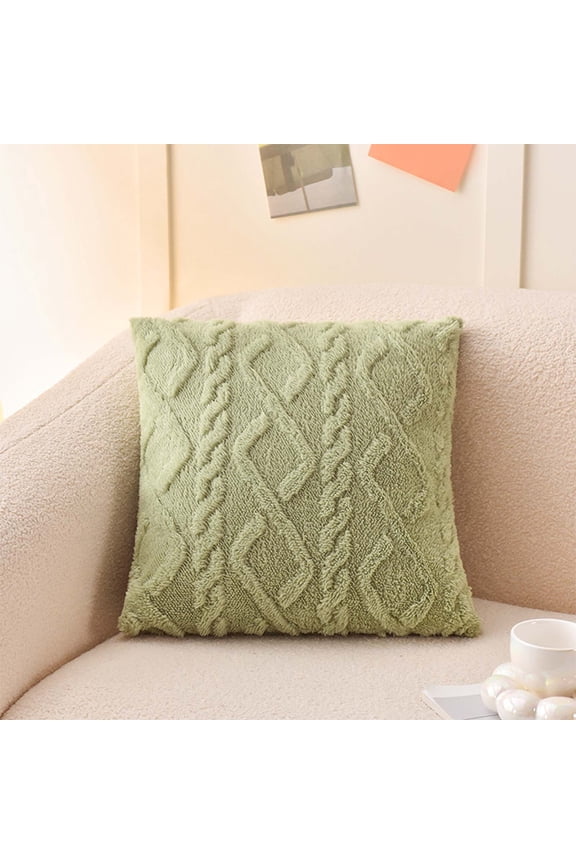 Sleeping Pillow (Green), Firm Pillow Ultra Comfortable Plush Geometric Patterned Cushion For Sofa Living Room Enhancing Back Support And Style With An Extended Length For Ultimate Relaxation