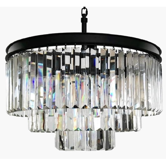 USUT 6-Light Modern Contemporary Crystal Chandelier Ceiling Light Pendant
