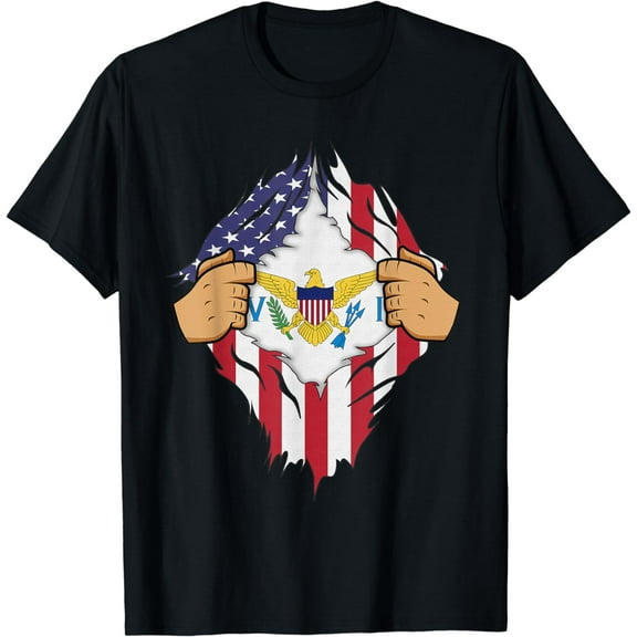 USVI FLAG US VIRGIN ISLANDS Men Women Kids Gift T-Shirt