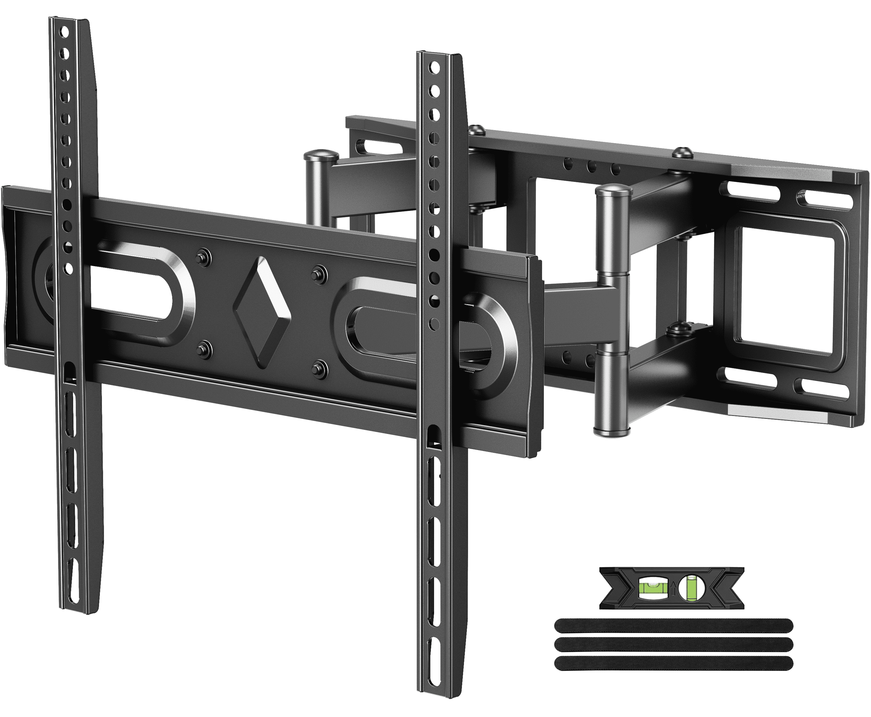 USX MOUNT Full Motion TV Wall Mount for 26-70 inch Flat & Curved TVs, Max VESA 400x400mm, Holds up to 110lbs, Fits 8"/12"/16" Wood Stud