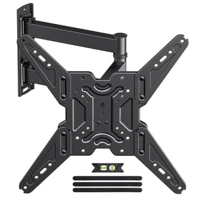 USX MOUNT 65 55 50 43 inch Full Motion Corner TV Wall Mount for inch TVs - Articulating Swivel Tilt Bracket Fits Most 32-65 Screens, Holds up to 77 lbs, VESA 400x400mm, Single Stud