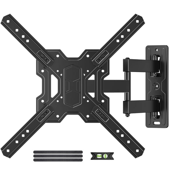 USX MOUNT Full Motion TV Wall Mount Bracket with Swivel Arm for 23 to 55 Inch TVs, Holds up to 77 lbs