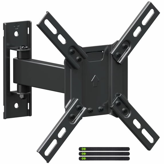 USX MOUNT Full Motion TV Wall Mount 180°swivel Bracket for 13-42 inch TV & Monitor,up to 55lbs Television mount Tilt Extension with Articulating Arms Max VESA 200x200mm