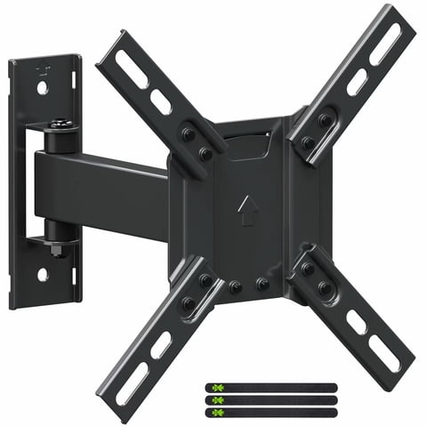 USX MOUNT Full Motion TV Wall Mount 180swivel Bracket for 13-42 inch TV & Monitor,up to 55lbs Television mount Tilt Extension with Articulating Arms Max VESA 200x200mm