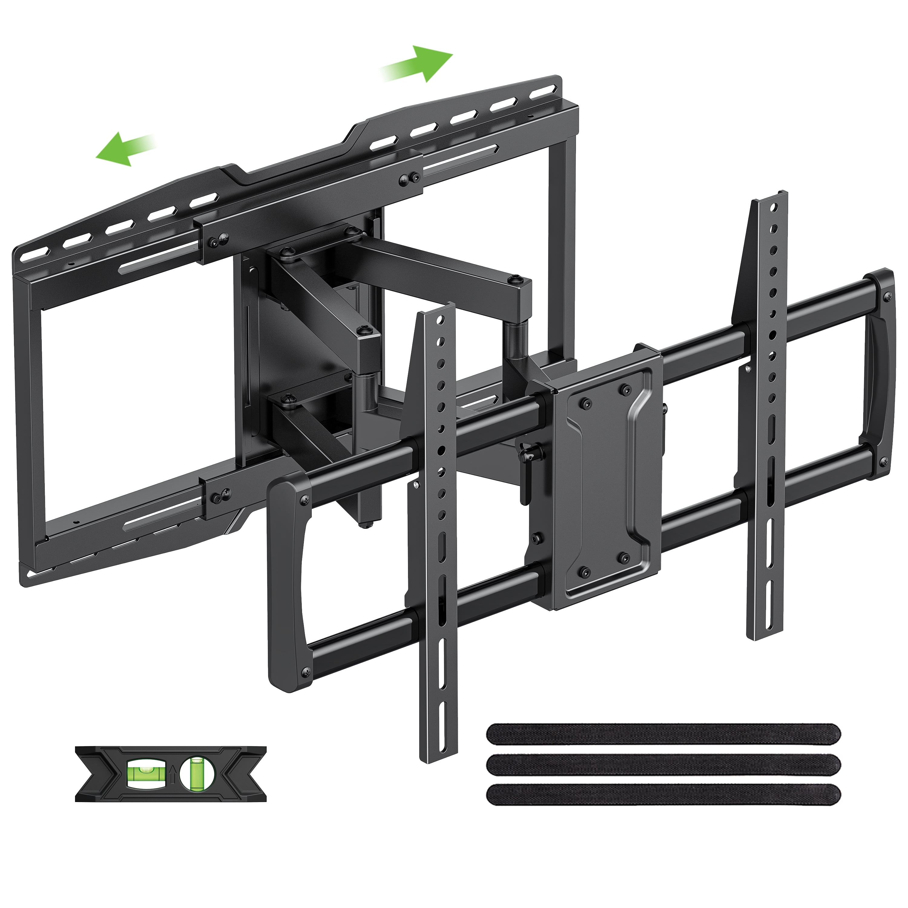 USX MOUNT Heavy Duty Full Motion Sliding TV Wall Mount for 42-90 inch TVs, Articulating 6 Arm Support up to 150lbs, Swivel & Tool-Free Tilt, Max VESA 600x400mm, Fits 12"/16"/18"/24" Wood Studs