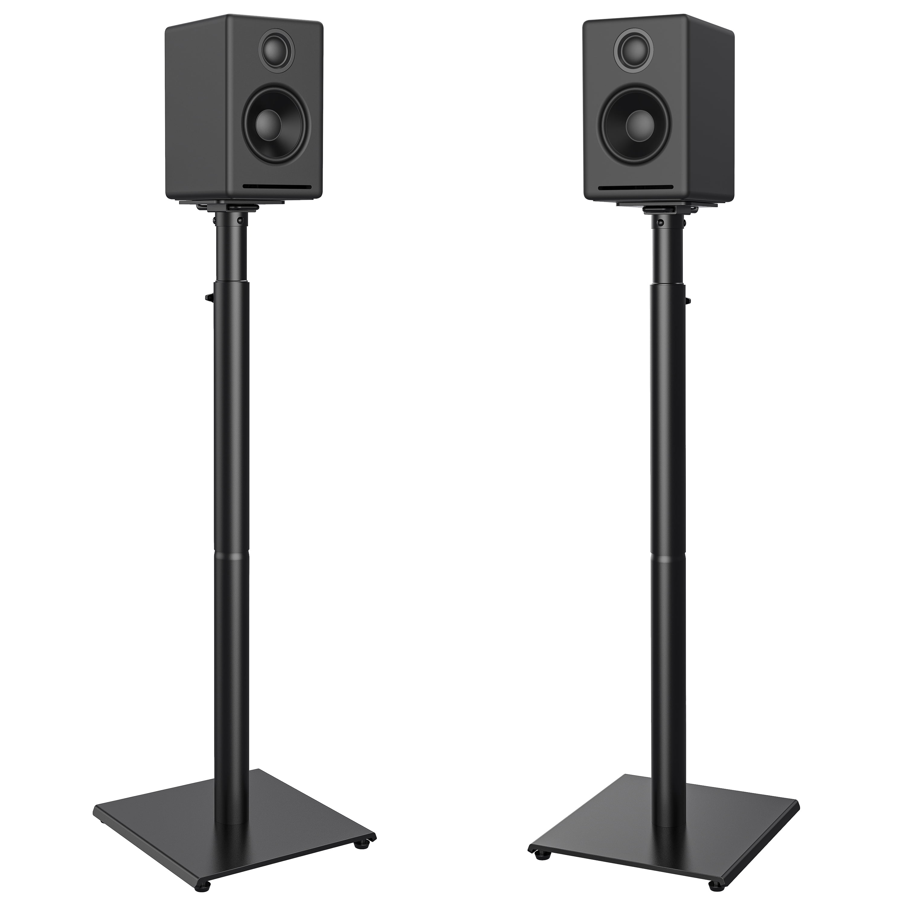 USX MOUNT Speaker Stand Height Adjustable for Satellite & Bookshelf Speaker(Only Speaker Stand Pair) - 11LBS Capacity