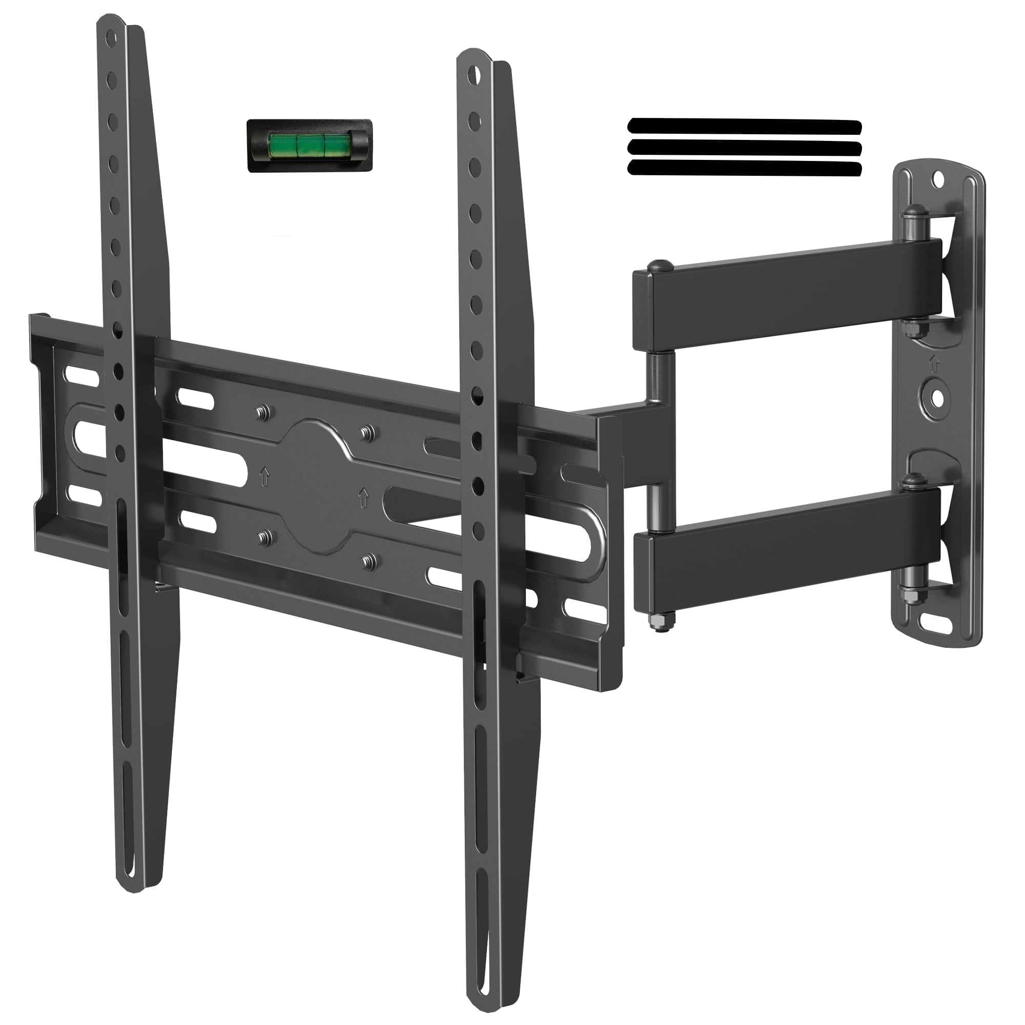 USX MOUNT TV Wall Mount Swivel and Tilt for Most 26-65 Inch TV, Full Motion TV Mount with Articulation Holds up to VESA 400x400mm, 60 lbs Perfect Center Design