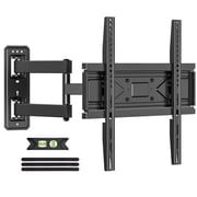 USX MOUNT 40 43 50 55 inch Full Motion Corner TV Wall Mount for Most 32-70 inch Flat & Curved TVs, Articulating Swivel & Tilt TV Mount Bracket, up to 80 lbs,VESA 400x400mm, Single Stud Perfect Center