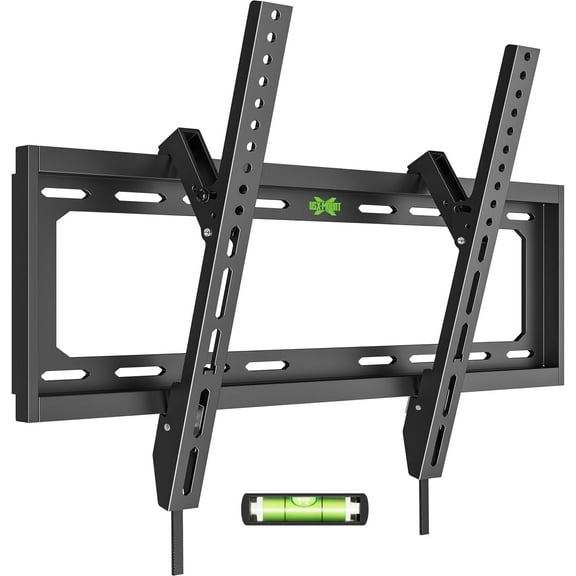 USX Mount Tilting TV Wall Mount Bracket Low Profile for Most 26"-60" LED, LCD, Flat Television, TV Bracket Tilt Mount for VESA 400x400mm- Up to 99lbs, Quick Lock and Release Fits 12" 16" Stud