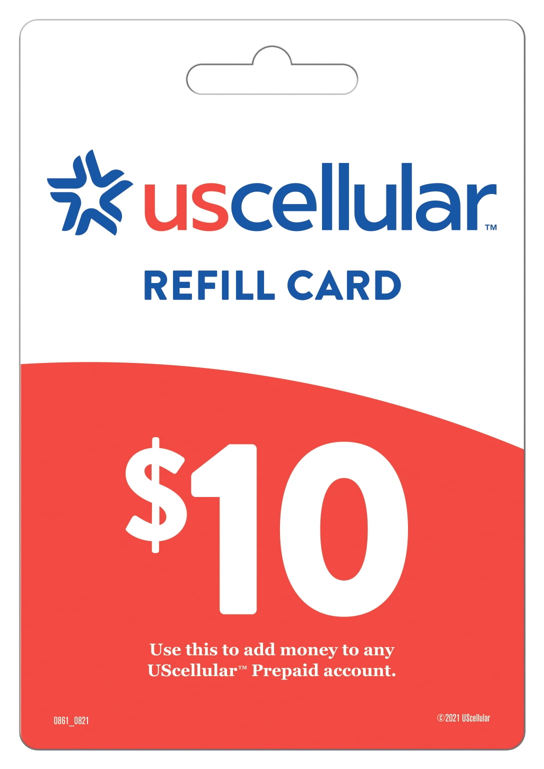 UScellular $10 Cell Service Prepaid Calling Card for Prepaid Account Top Up