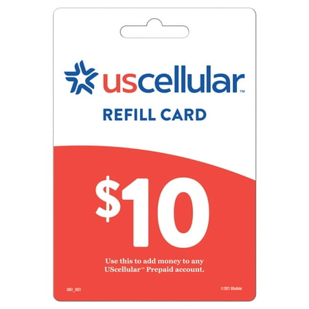 UScellular $10 Cell Service Prepaid Calling Card for Prepaid Account Top Up