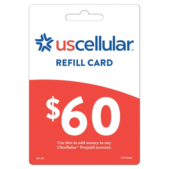 UScellular 57664 UScellular Cell Service Prepaid Calling Card for Prepaid Account Top Up, Email