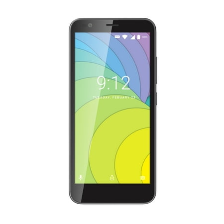 UScellular NUU Mobile A6LC 8GB Prepaid Smartphone, Black