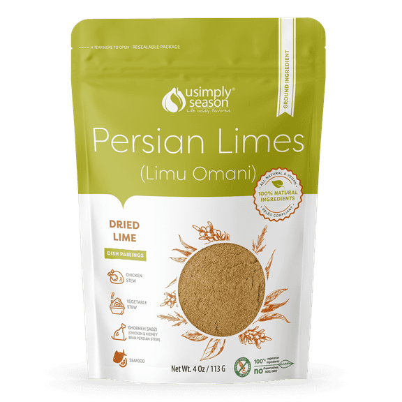 USimplySeason Dried Lime Powder - Zesty Flavor Citrusy Seasoning, 4oz