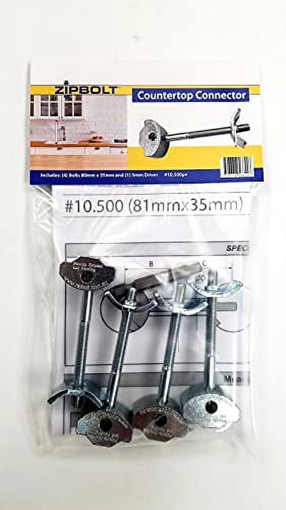 UT 10.500 81Mm X 35Mm Draw Bolt Joint Connector 4 Pack Connects