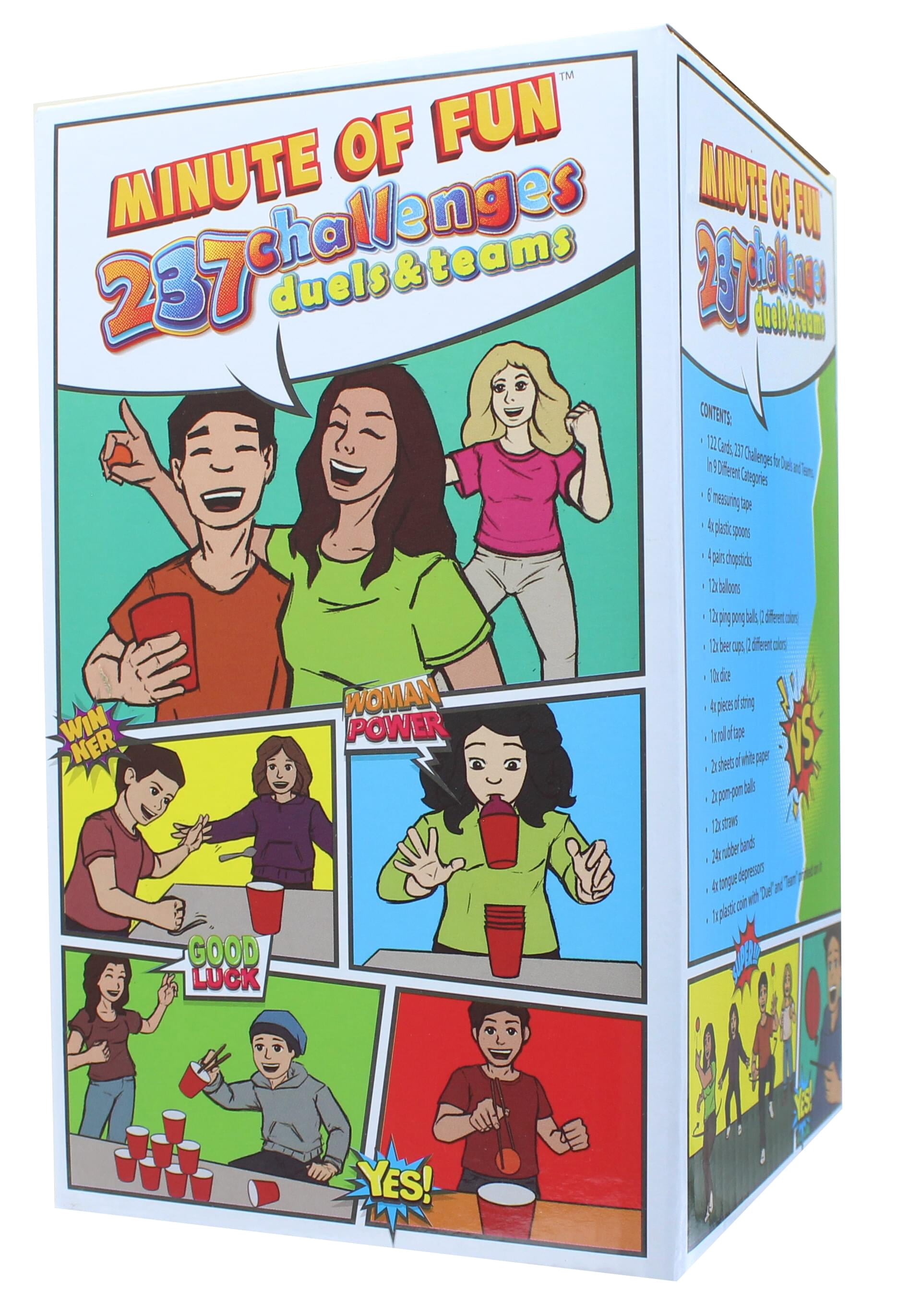 UT Brands Minute of Fun for Adults Party Board Game, Paper and Plastic Multicolor, 237 Count