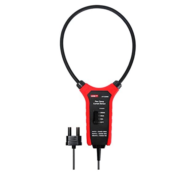 UT-CS09D 3000A AC Current Flexible Clamp Meter Flex Clamp Sensor Amperemeter Frequency Meter Directly displays Current When Connected to UT206B/208B$$Electrical
