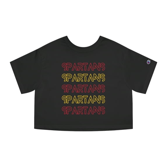 UT Spartans Retro Repeat Champion Crop Tee