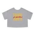 thumbnail image 1 of UT Spartans Tall Team Colors Champion Crop Tee, 1 of 3