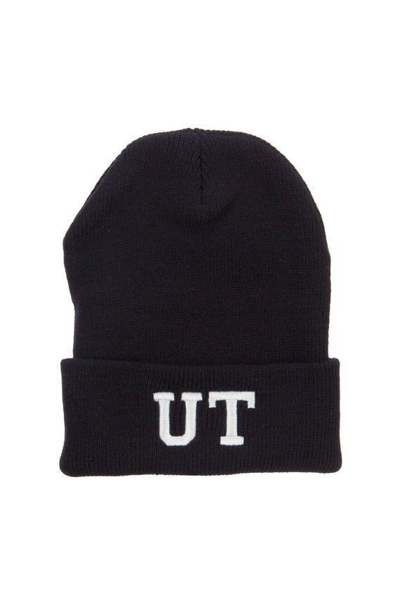UT Utah State Embroidered Cuff Beanie - Black OSFM