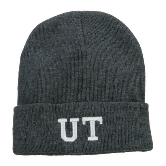 UT Utah State Embroidered Cuff Beanie - Dk Grey OSFM