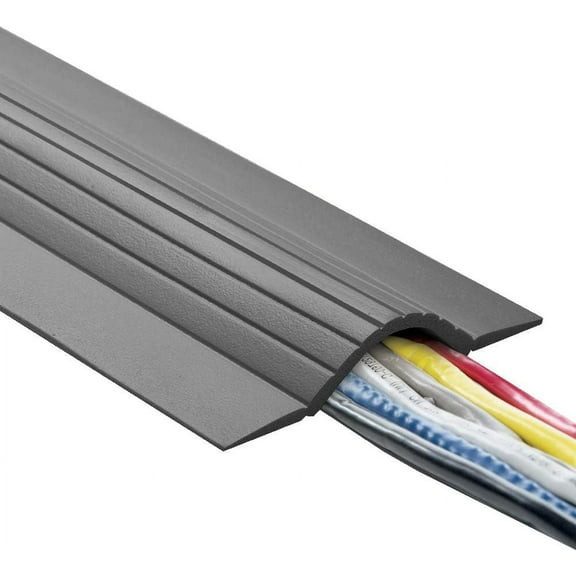 UT Wire 10FT Cable Blanket Low Profile Cord Cover and Protector, Gray 10 FT Grey