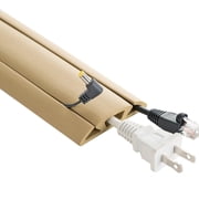 UT Wire 5 FT Cord Protector and Cover with 3-Channels, Beige