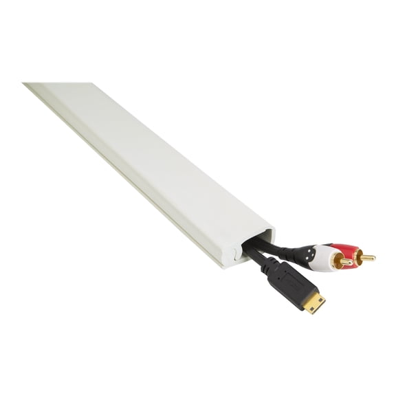 UT Wire 10-Feet Cord Channel Raceway, Paintable White