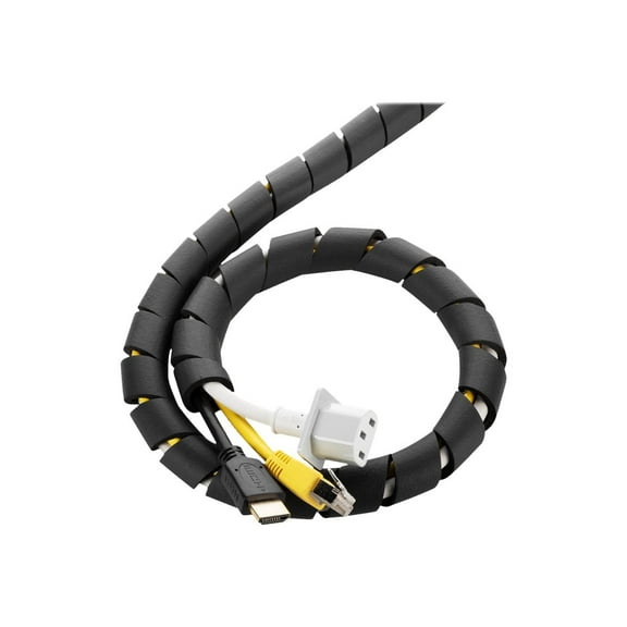 10-ft Cable Slinky - Super Soft and Flexible Rubber Spiral Cord Wrap (2-ft X 5 pcs) White