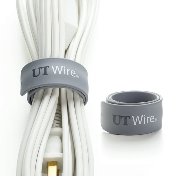 UT Wire Speedy Silicone Cable Wraps 10 Gray UTW-SWM2-GY