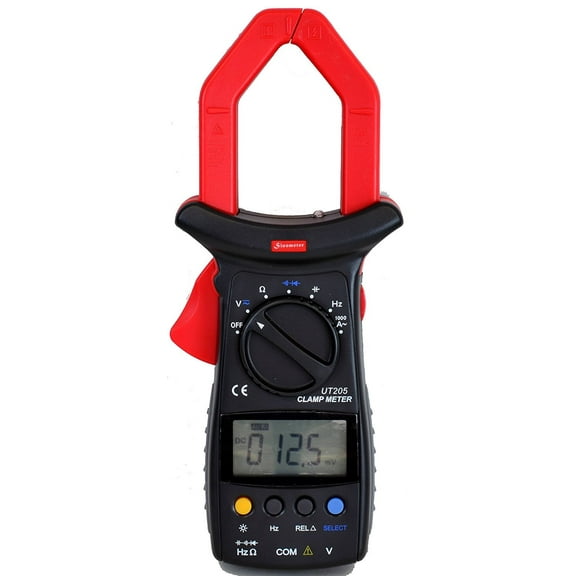 UT205 AC 1,000 Amp Clamp Meter, Freq. Capacitance and Relative Measurement
