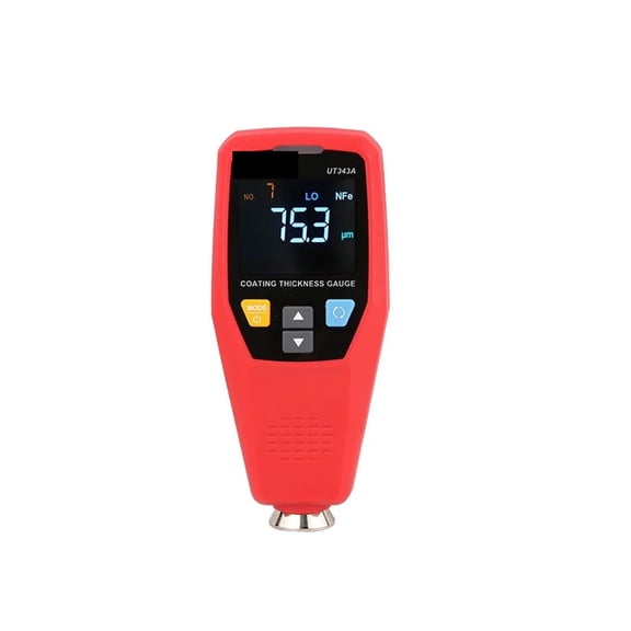 UT343D Coating Thickness Gauge 0.1 Micron/0-1250um Automotive Paint Film Thickness Tester To Measure FE/NFE Paint Tools ,Multifunctional