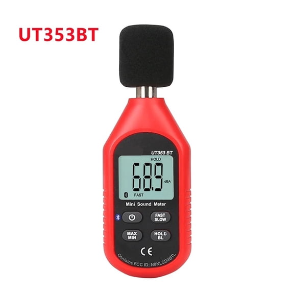 UT353BT Bluetooth Mini Digital Noise Meter, Anemometer, Speedometer, Illuminometer Temperature Hygrometer