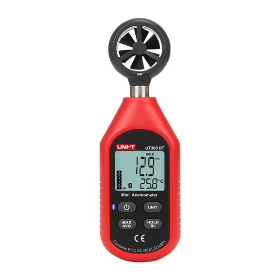 UT363 UT363BT Mini Handheld Anemometer with Bluetooth Digital Wind Anemometers Speed Measurement Temperature Tester.(UT363)$$Other