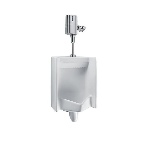 UT447E-01 Commercial ADA Complaint Rectangle 0.5 GPF Washout Urinal with Top Spud, Cotton White