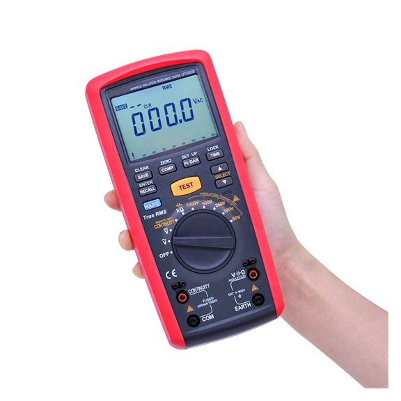 UT505B Handheld Insulation Resistance Tester;True RMS Digital Multimeter DC AC Volt Ohm Meter;1KV Megohmmeter Data Storage