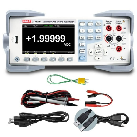 UNI-T UT8805E 5.5 Digit Performance-Series Benchtop Digital Multimeter 199,999 Counts Auto-Ranging TRMS Frequency Response Reading Resolution 5,000rdgs/s Fastest Test Rate 100kHz