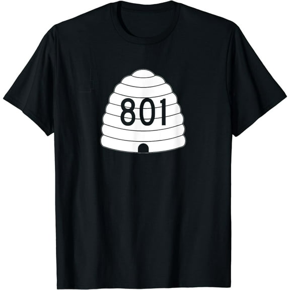 UTAH 801 Beehive State Area Code T-Shirt
