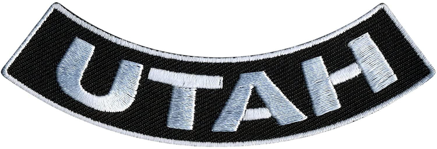 UTAH BOTTOM ROCKER, PATCH - United States 'Utah' High Thread Iron-On ...
