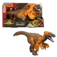 thumbnail image 1 of Jurassic World Rebirth Wild Roar Utahraptor Dinosaur Toy, Tail Controlled Attack Chomp & Sound, 1 of 7