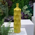 thumbnail image 1 of Dotty Ceramic Bottle Vase Decorative Flower Vase for Home Décor, Modern Dotted Design, Tabletop & Shelf Display -Yellow, 1 of 9