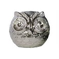 thumbnail image 1 of UTC24620 Ceramic Spherical Owl Figurine LG Polished Chrome Finish Silver, 1 of 1