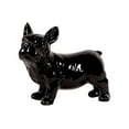 thumbnail image 1 of UTC46707 Ceramic Standing French Bulldog Figurine with Pricked Ears Gloss Finish Black, 1 of 2