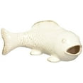 thumbnail image 1 of UTC46926 Ceramic Bowfin Fish Figurine Gloss Finish White, 1 of 2