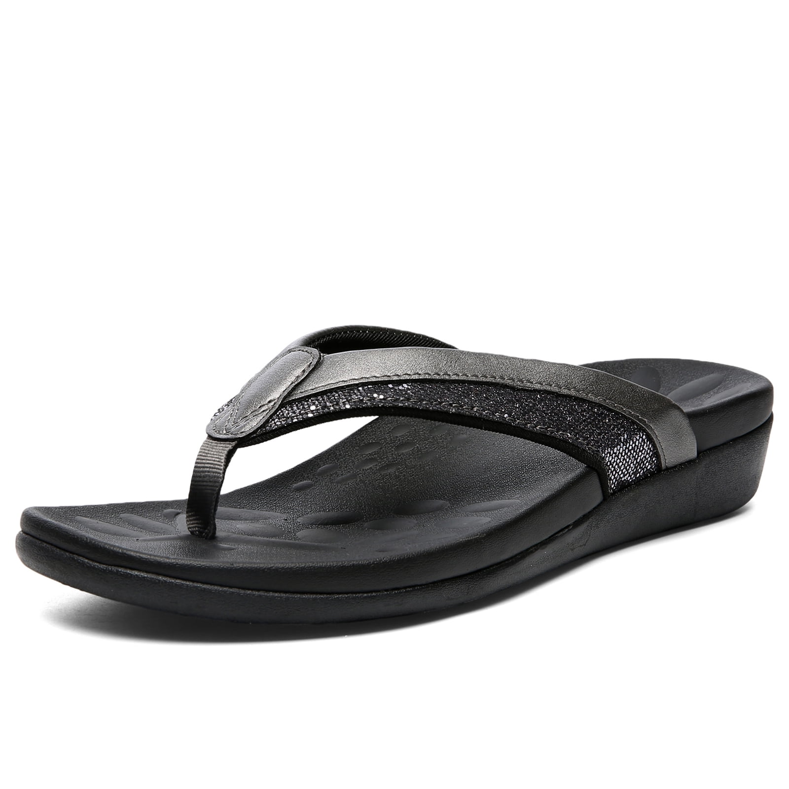 UTENAG Womens Arch Support Flip Flops Ladies Orthotic Thong Sandals