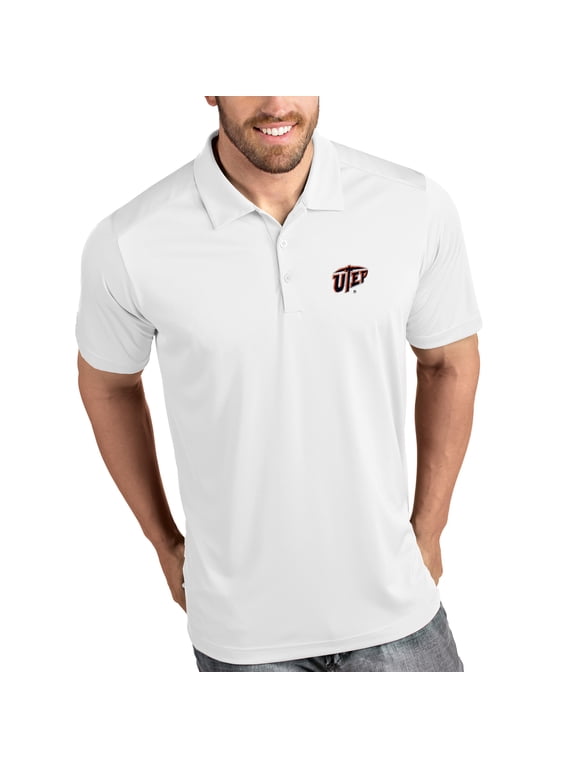 UTEP Miners Antigua Tribute Polo - White